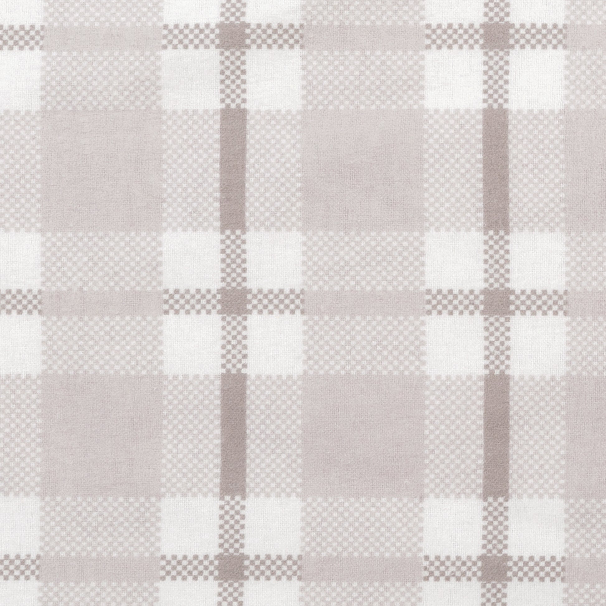  Gray Plaid Deluxe Flannel Fitted Crib Sheet - swatch view