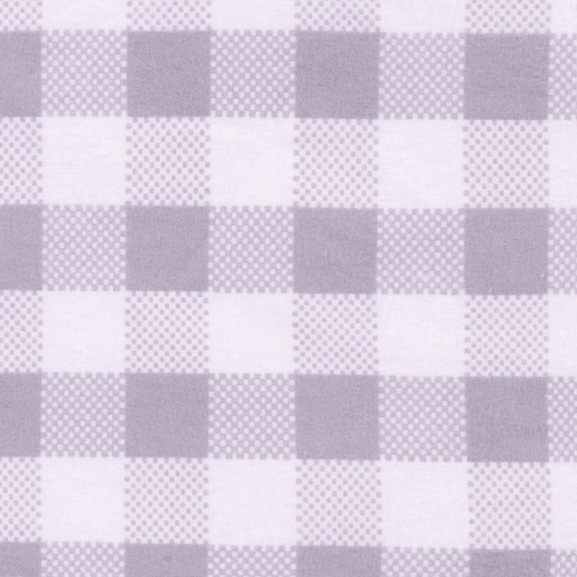  Gray and White Buffalo Check Flannel Changing Pad Cover ; swatch view