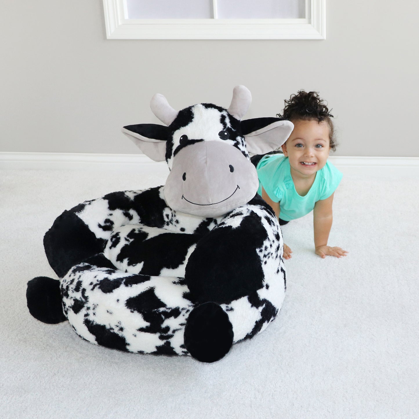 Toddler Plush Cow Character Chair
