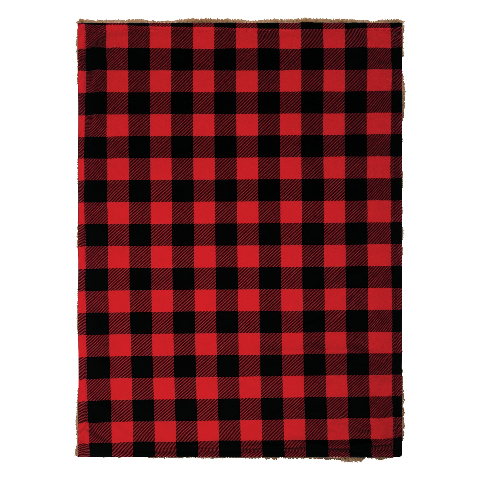  Buffalo Check Plush Baby Blanket - laid out view