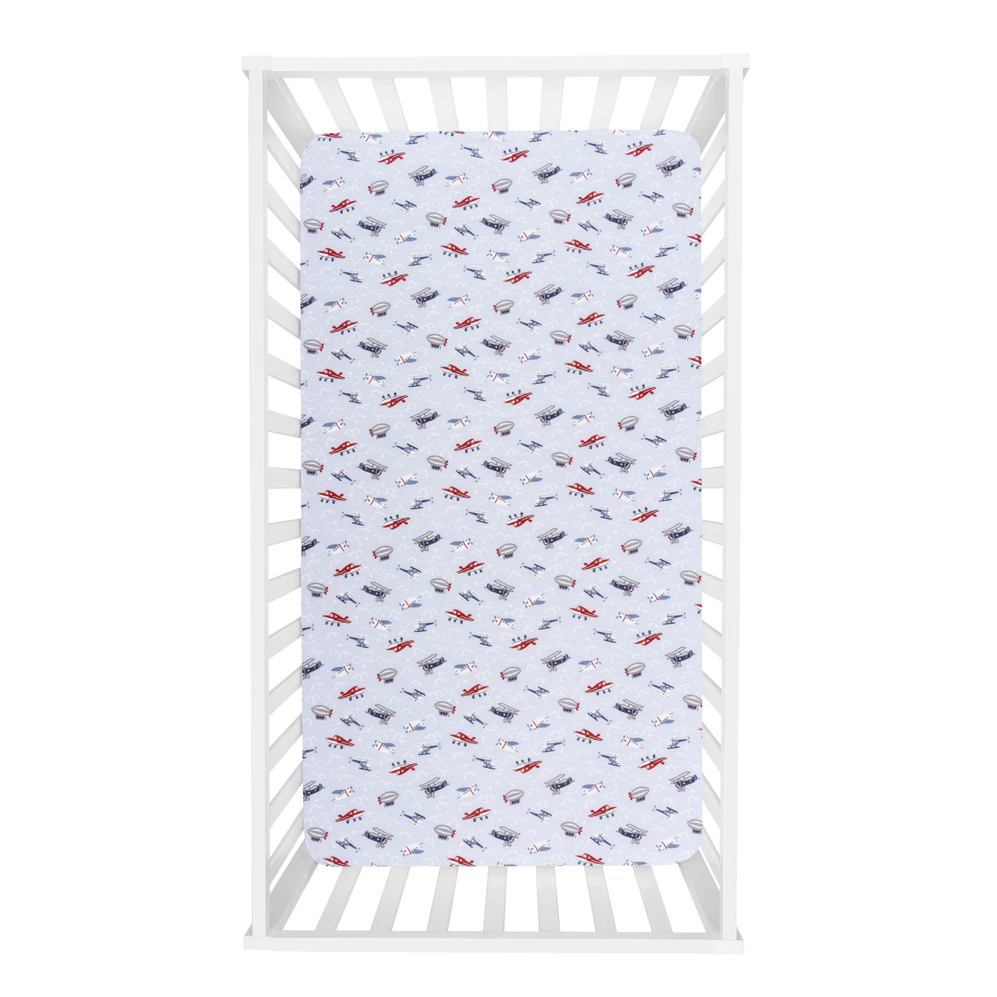 Sky Traveler Deluxe Flannel Fitted Crib Sheet