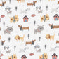  Dog Park Deluxe Flannel Changing Pad Cover; swatch view