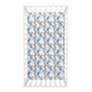  Big Sky 4 Piece Crib Bedding Set- Overhead view of crib sheet that features a multi-pattern mountain print.