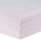 Lilac Herringbone Deluxe Flannel Fitted Crib Sheet - corner view