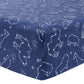 Starry Safari Deluxe Flannel Fitted Crib Sheet - Corner View