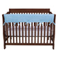 CribWrap® Wide 1 Long Blue Fleece Rail Cover main image