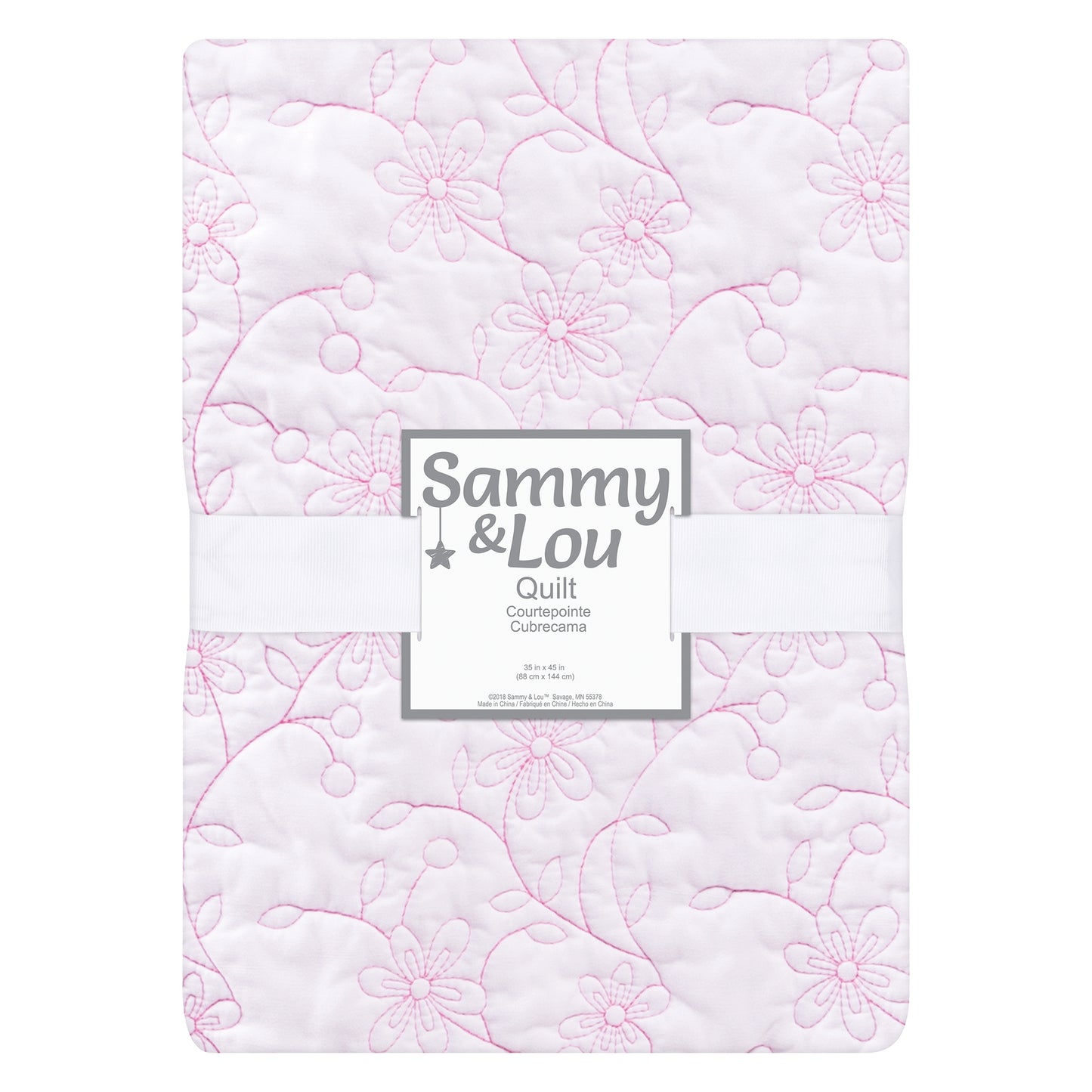Sammy and Lou Floral Quilt in packaging