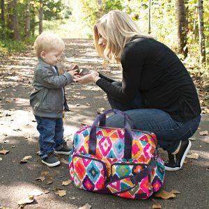 French Bull Deluxe Duffle Diaper Bag Featured on BabyCenter - Trend Lab