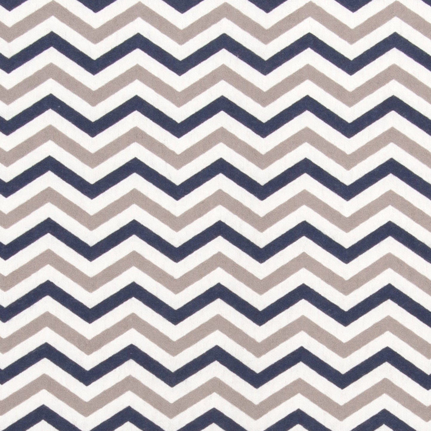 Navy and Gray Chevron Deluxe Flannel Changing Pad Cover