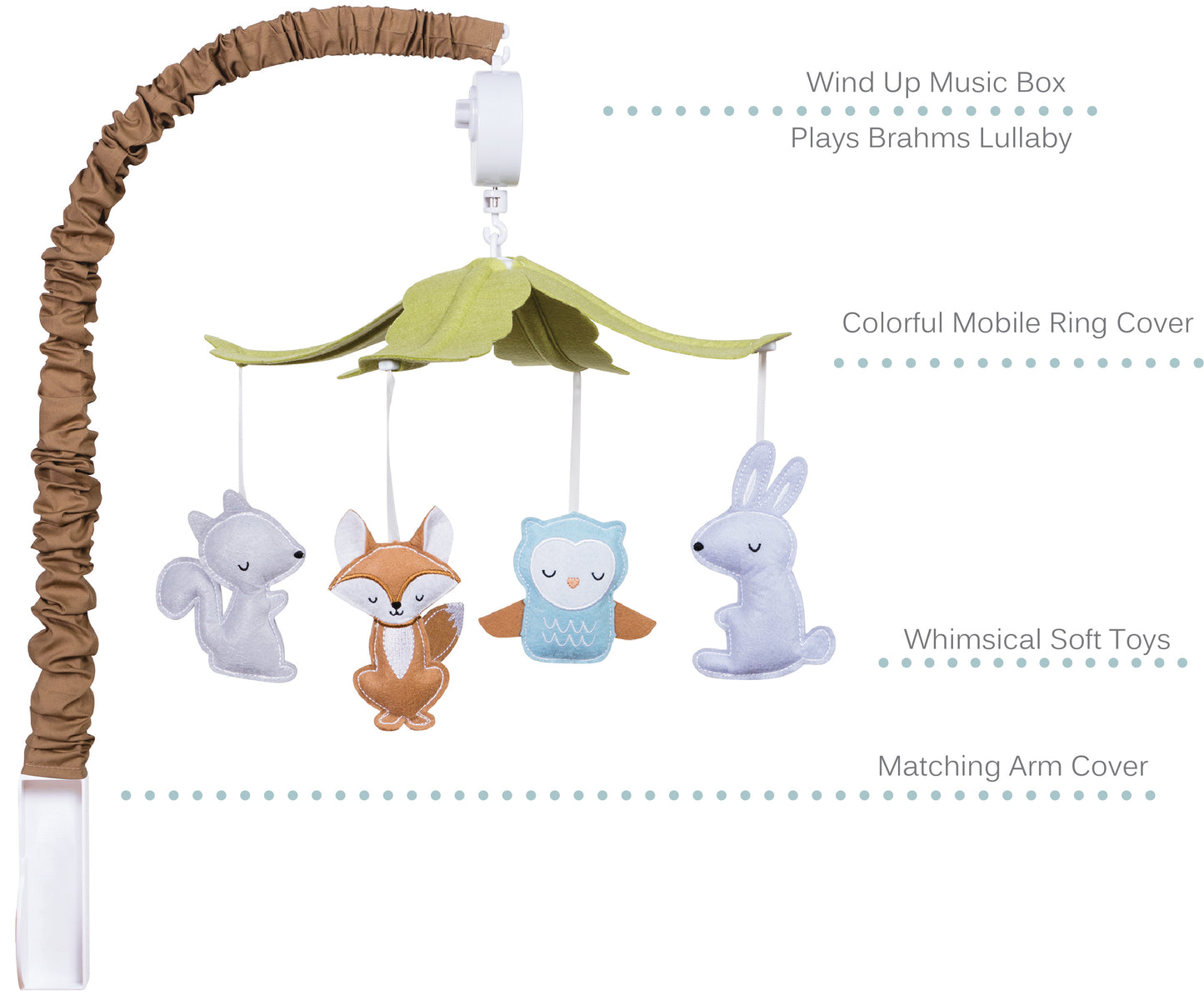 Woodland Musical Crib Baby Mobile