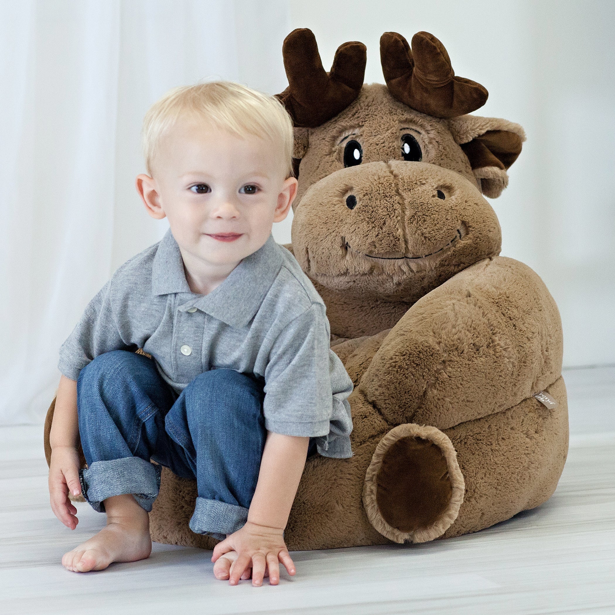 Toddler Plush Moose Character Chair Home Trend Lab