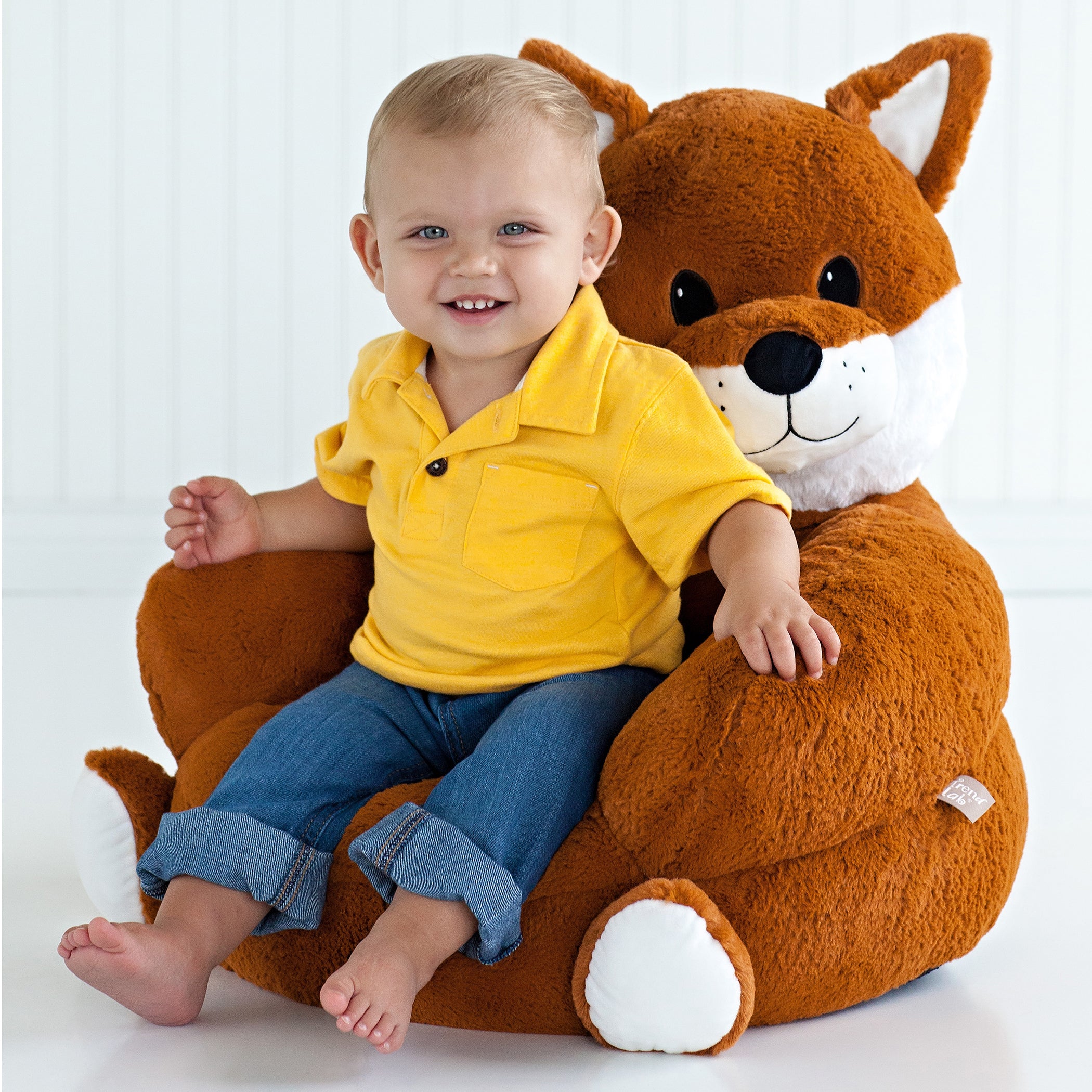 Plush fox chair online