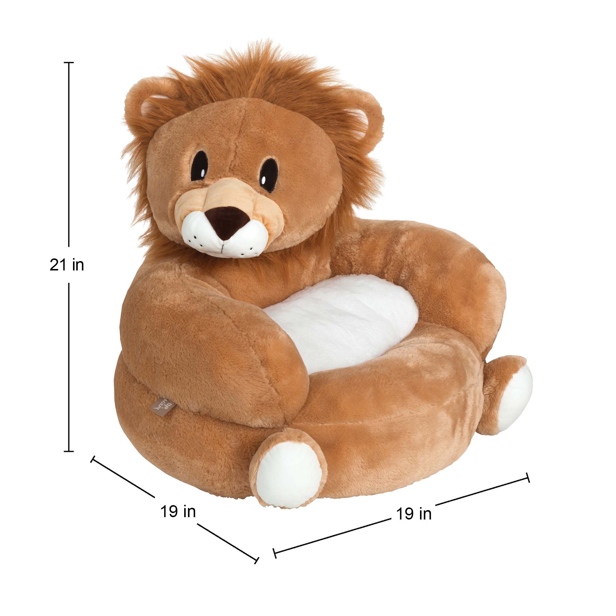 Toddler Plush Lion Character Chair Home Trend Lab