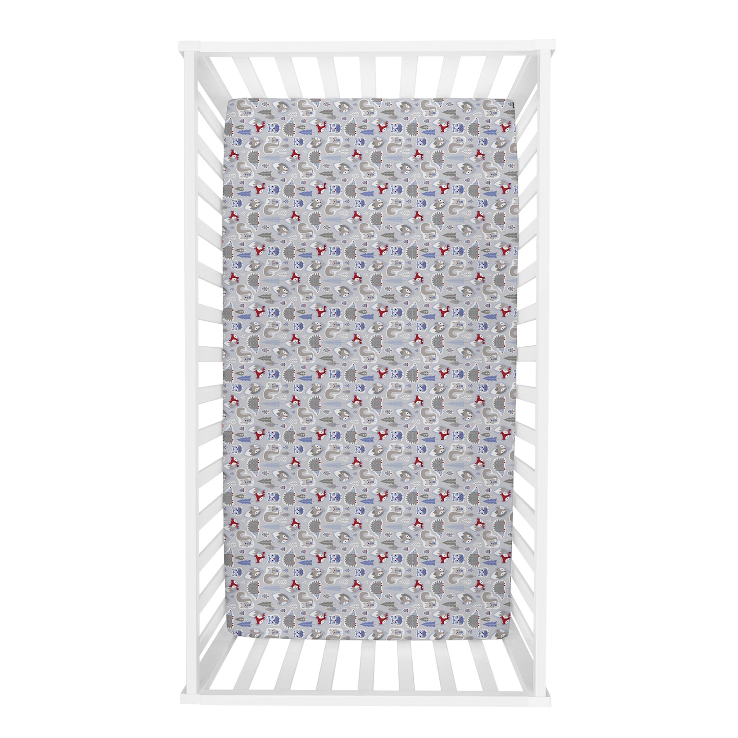 Winter Forest Deluxe Flannel Fitted Crib Sheet
