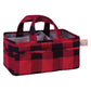 Red and Black Buffalo Check Storage Caddy