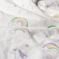 Unicorn Rainbow Deluxe Flannel Fitted Crib Sheet
