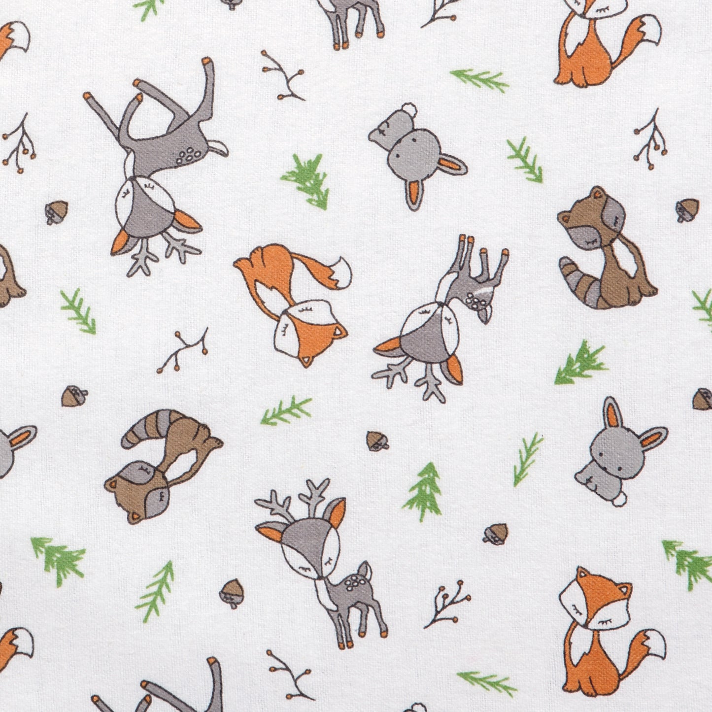  Forest Nap Deluxe Flannel Fitted Crib Sheet - swatch view