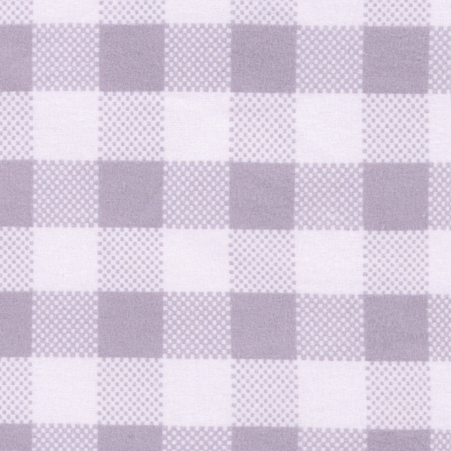  Gray and White Buffalo Check Flannel Changing Pad Cover ; swatch view