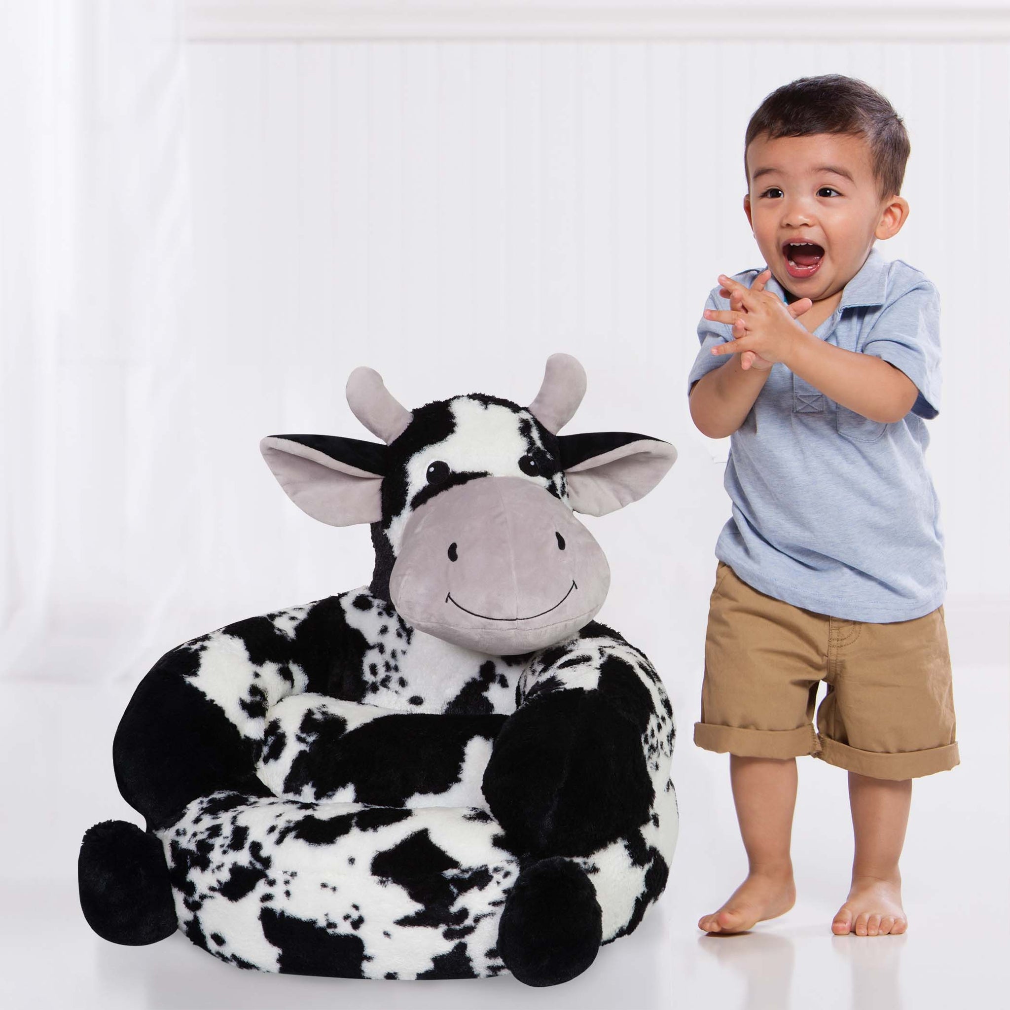 Toddler Plush Cow Character Chair Home Trend Lab