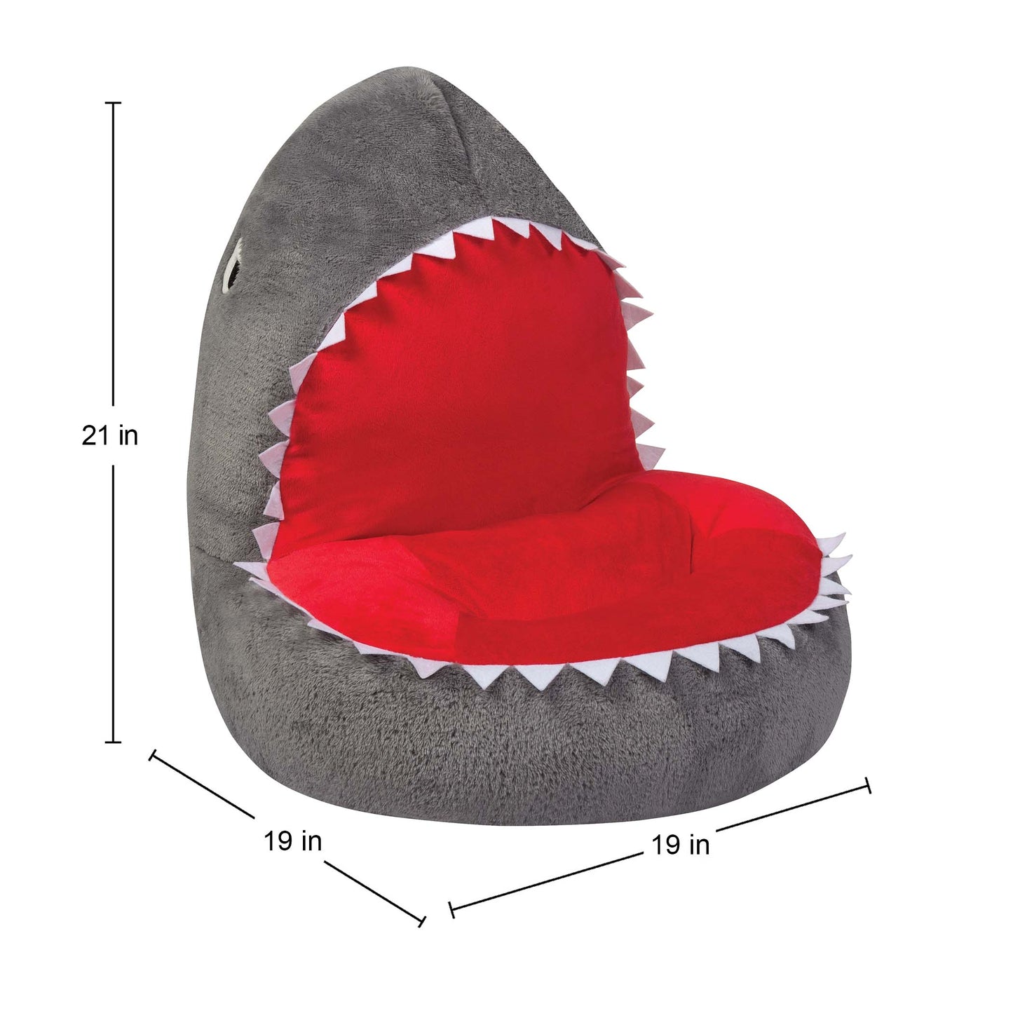 Toddler Plush Shark Character Chair