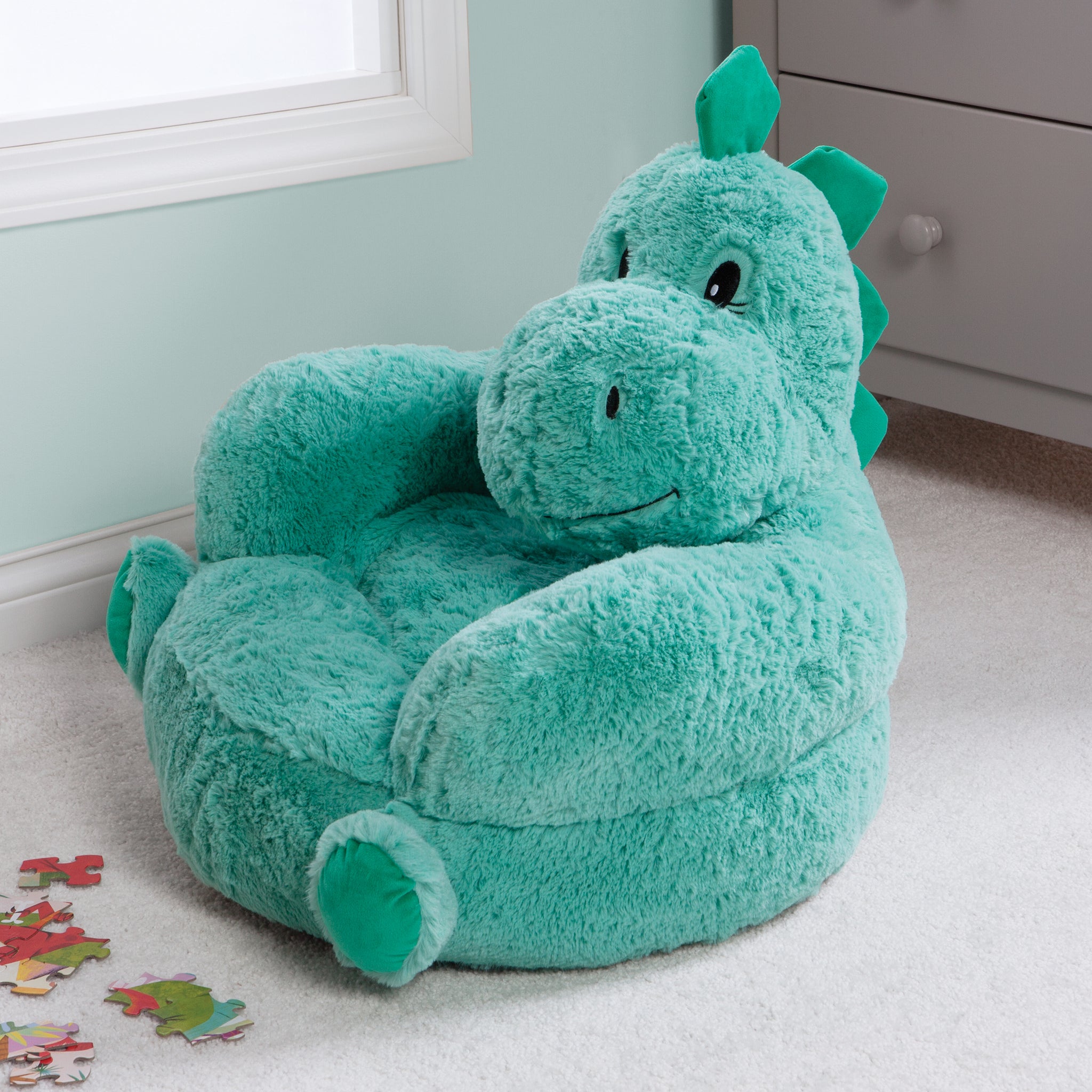 Toddler Plush Dinosaur Character Chair Home Trend Lab