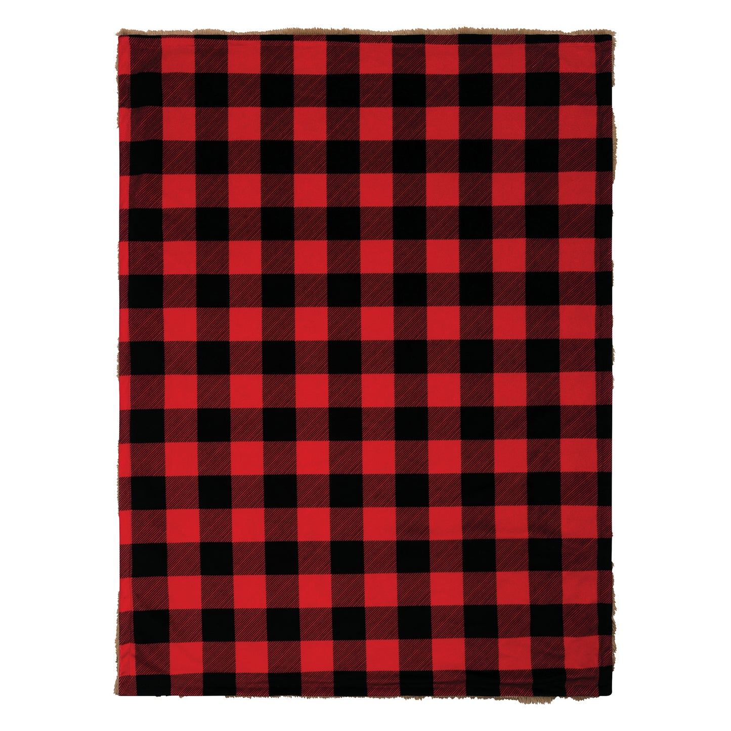  Buffalo Check Plush Baby Blanket - laid out view
