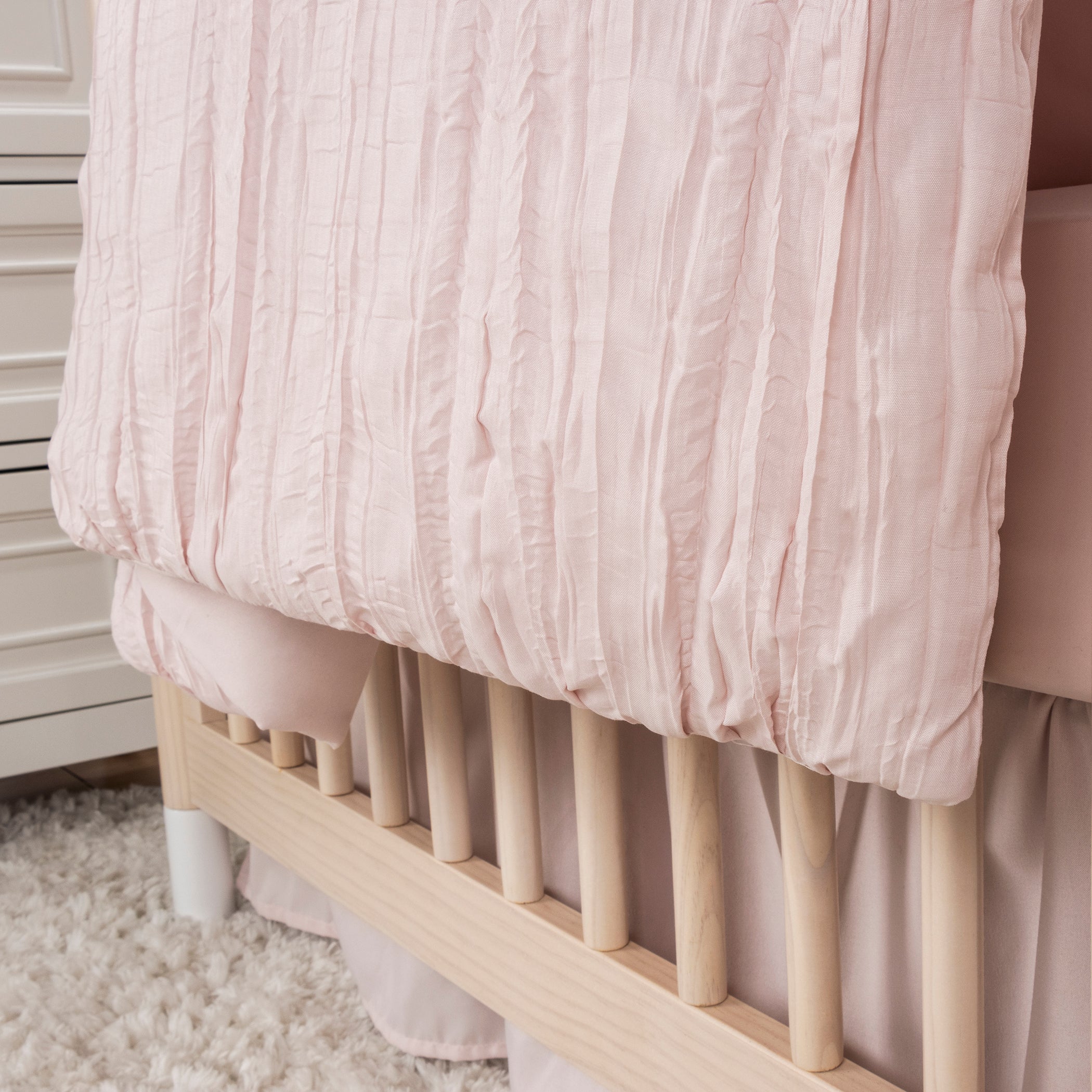 Simply Blush 3 Piece Crib Bedding Set