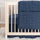 Simply Navy 3 Piece Crib Bedding Set