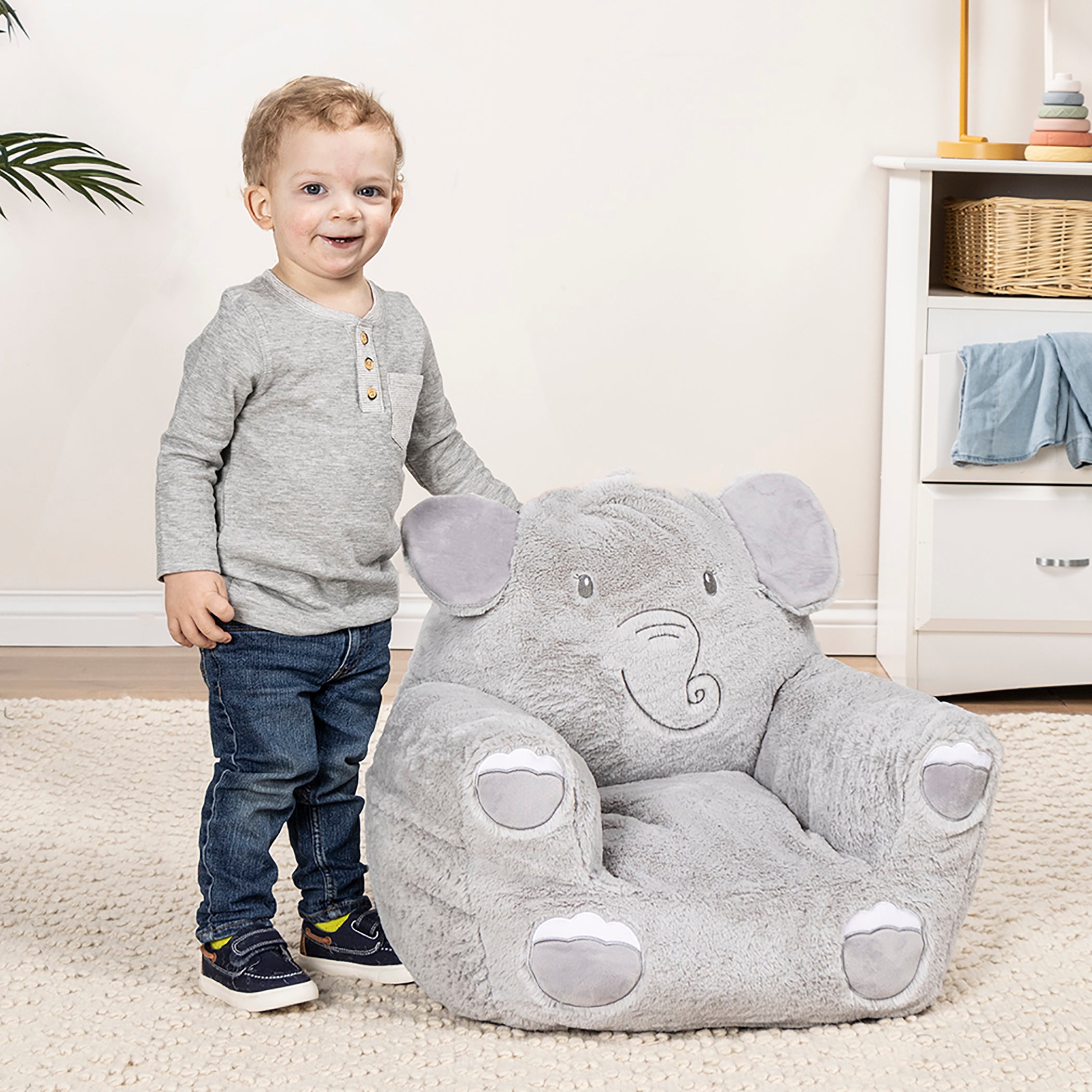 Elephant plush shop chair