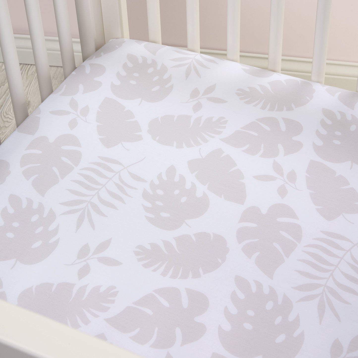 Palm Leaves Fitted Crib Sheet