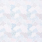 Close up swatch of Trend Lab Starry Night Fitted Crib Sheet, picturing hand drawn stars in blue and gray.
