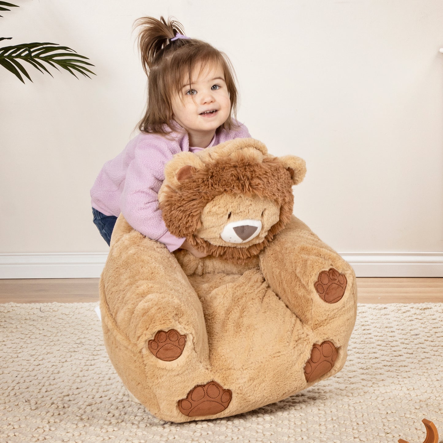 Toddler Lion Plush Pillow Character Chair by Cuddo Buddies®