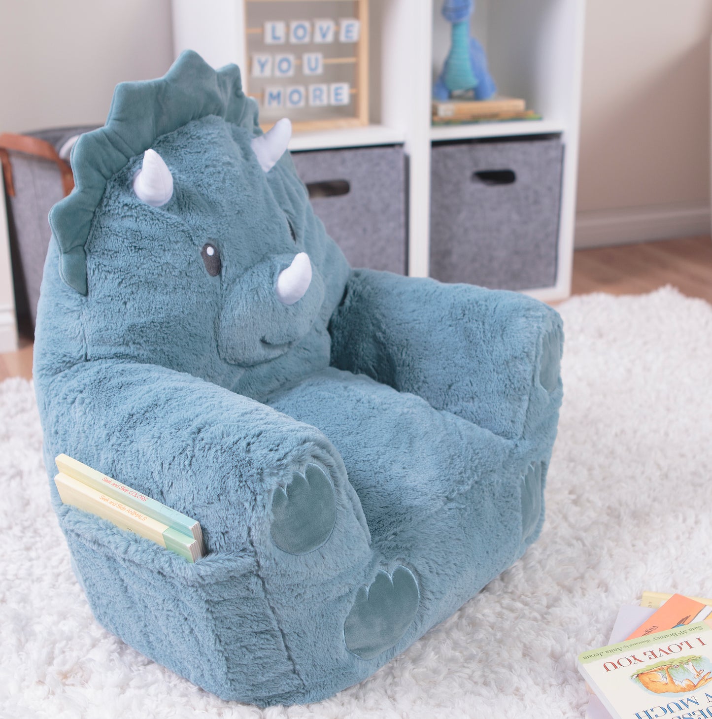 Toddler Dinosaur Plush Pillow Character Chair by Cuddo Buddies®