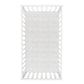  Criss Cross Deluxe Flannel Fitted Crib Sheet - overhead view