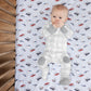 Sky Traveler Deluxe Flannel Fitted Crib Sheet