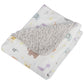  Crayon Jungle Flannel & Faux Shearling Blanket - folded corner