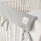  CribWrap® Narrow 2 Short Gray Fleece Rail Covers ; usage image