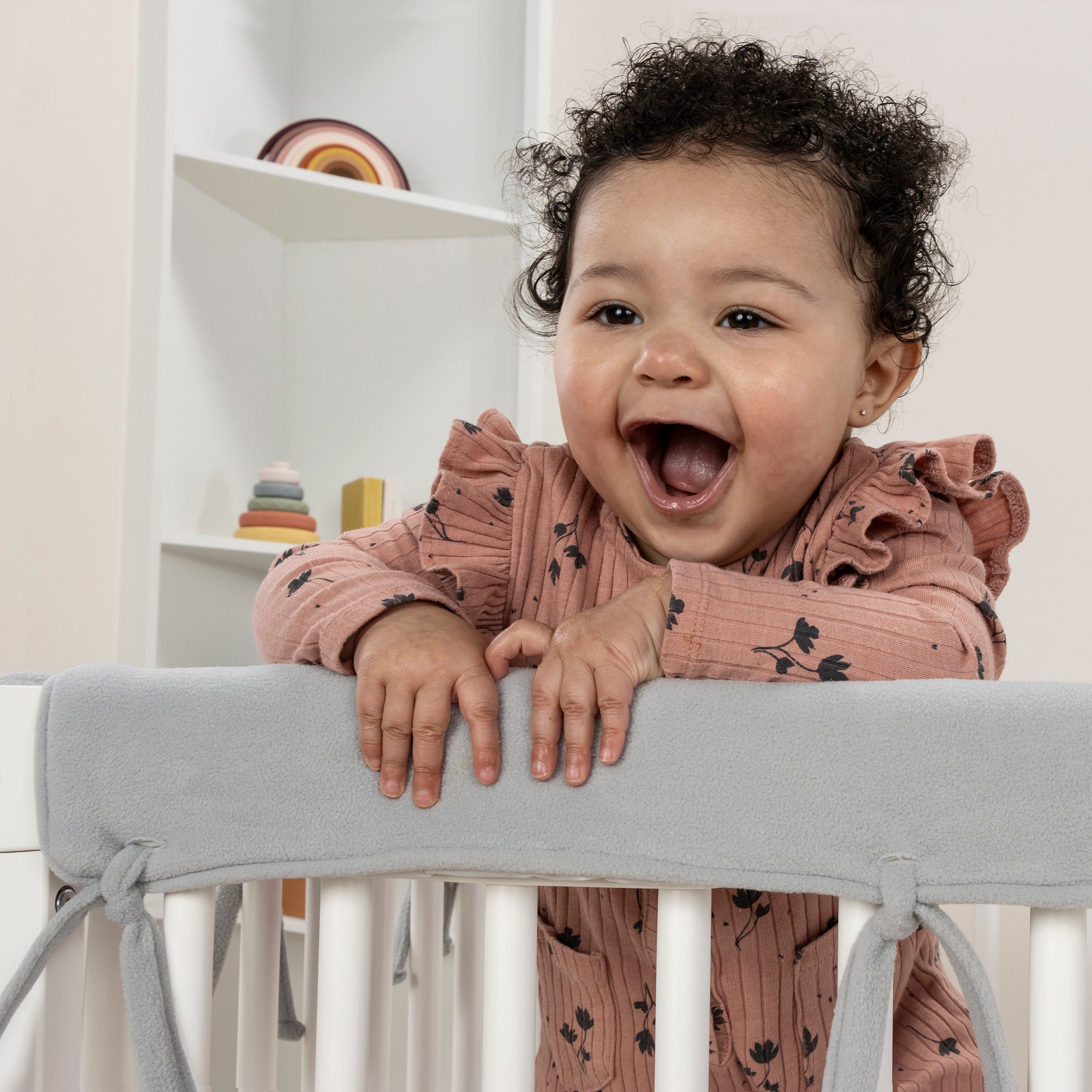 Navy blue hotsell crib rail cover