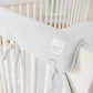  White Narrow Cribwrap on a white crib