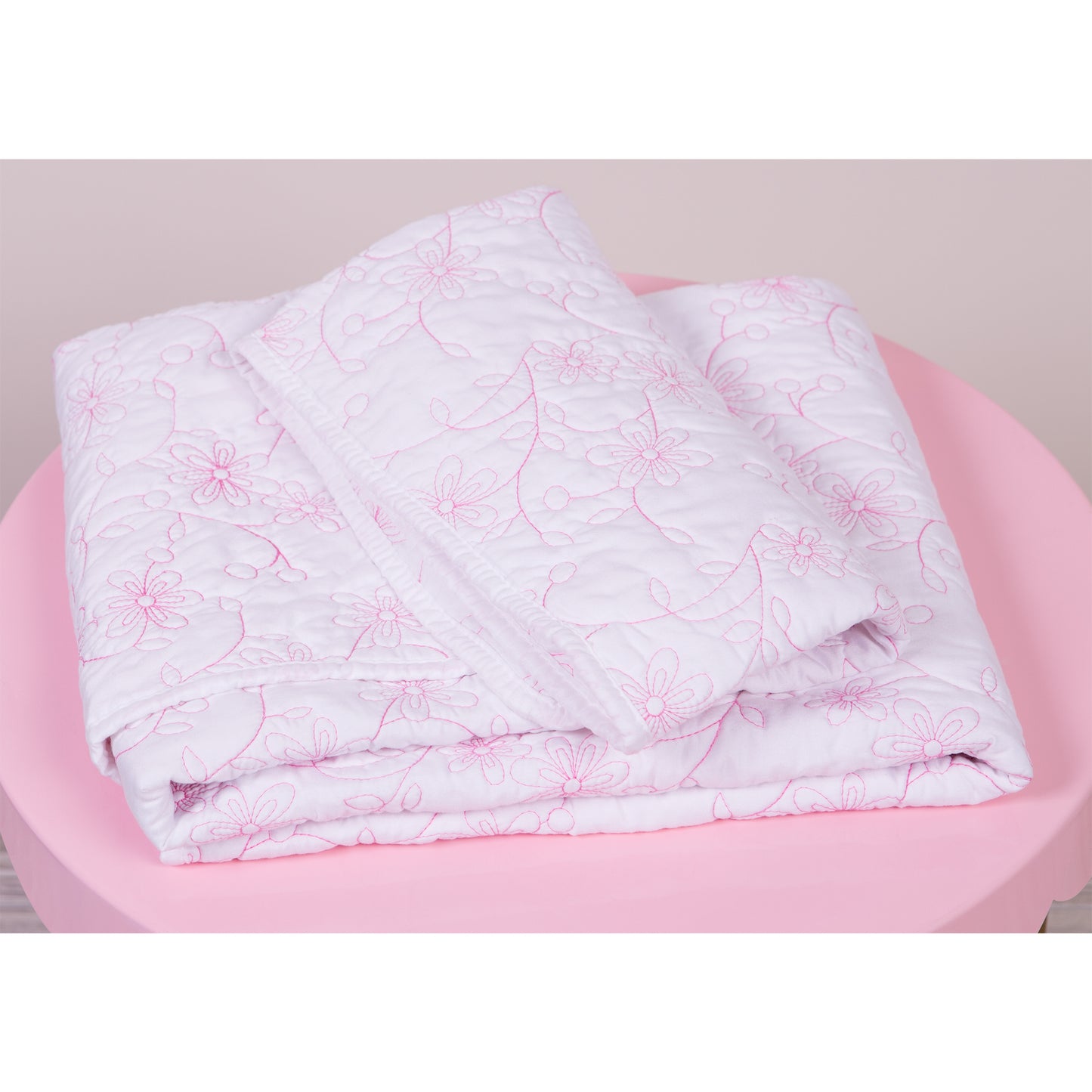 Pink Floral 3 Piece Crib Bedding Set by Sammy & Lou®