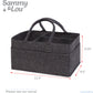 Charcoal Gray Felt Storage Caddy by Sammy & Lou®