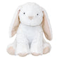 Pink and White Bunny Plush Toy- Main Image Bunny Toy is made of soft plush fabric in white with pink floppy ears. Measures 9 inches tall.