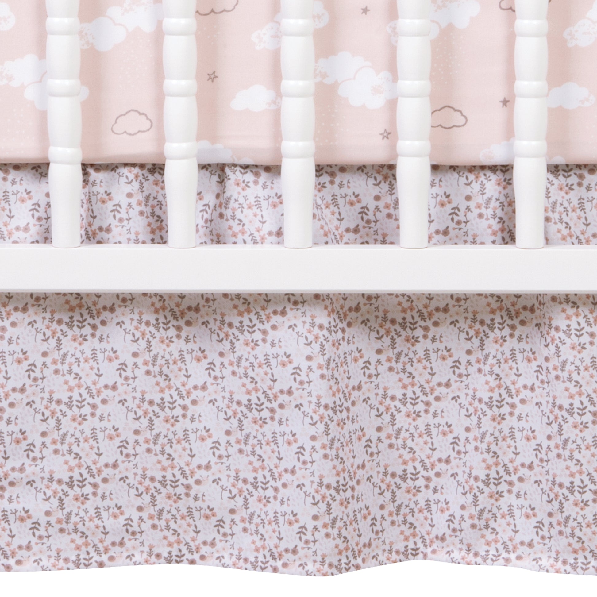 Cottontail Cloud 4 Piece Crib Bedding Set; crib sheet and crib skirt by Sammy & Lou®