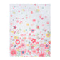 Floral Sprinkles 4 Piece Crib Bedding Set by Sammy & Lou®; front facing of crib quilt that features A gradient of flower confetti trickle down into a field of wildflowers for the perfect floral style in a little one's nursery.