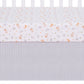 Friendly Forest 4 Piece Crib Bedding Collection by Sammy & Lou®; crib sheet and crib skirt. Crib skirt features a simple coordinating herringbone print.