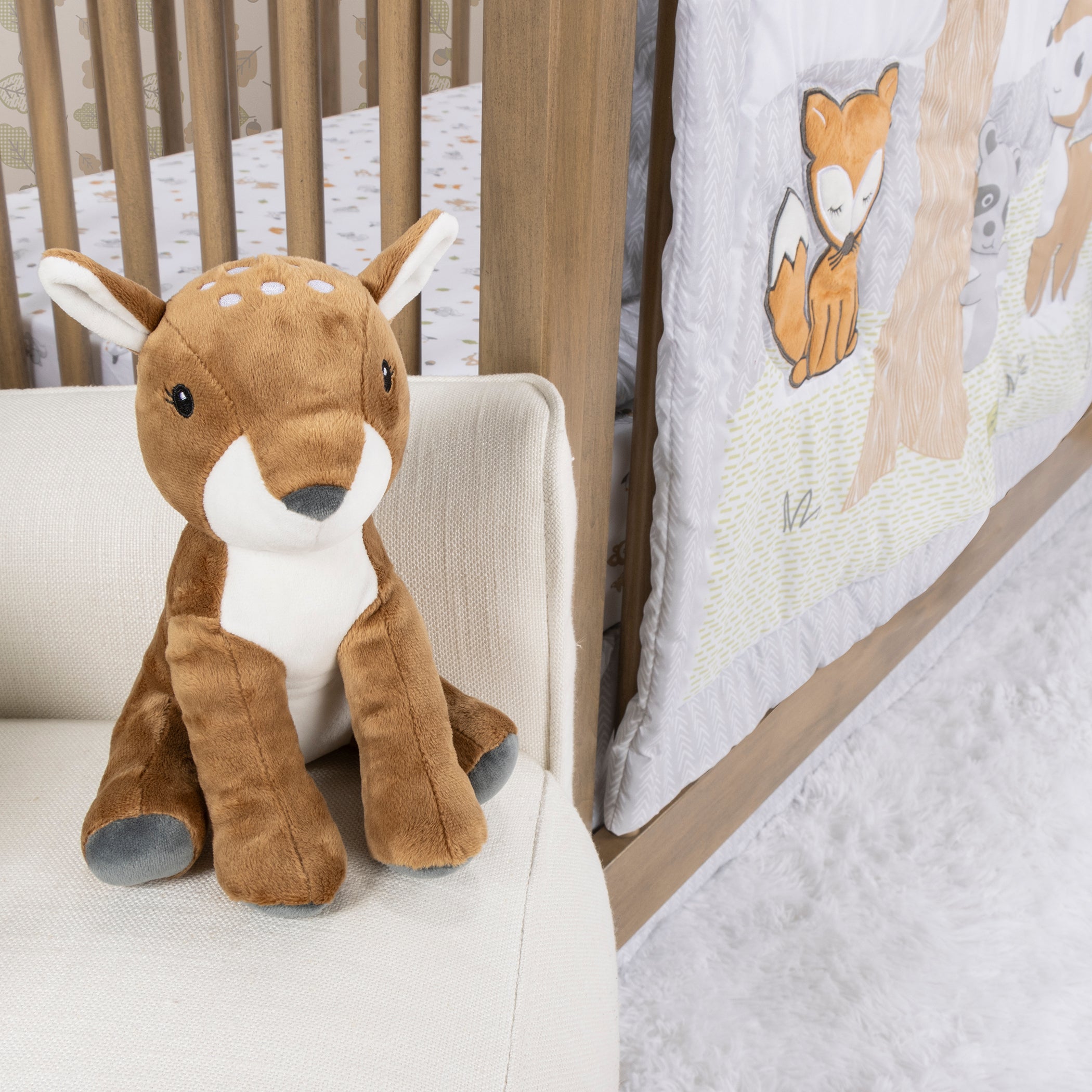 Woodland discount crib bumper