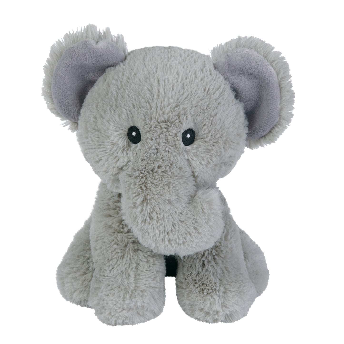 Elephant Plush Toy- 9 inch; made with super soft gray plush material.
