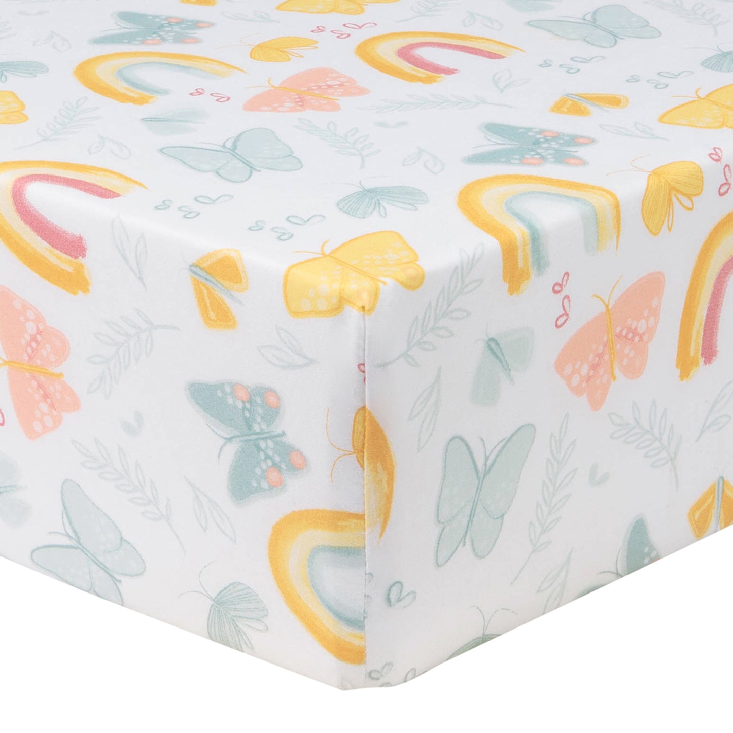 Butterflies & Sunshine 2-Pack Microfiber Fitted Crib Sheet Set by Sammy & Lou®