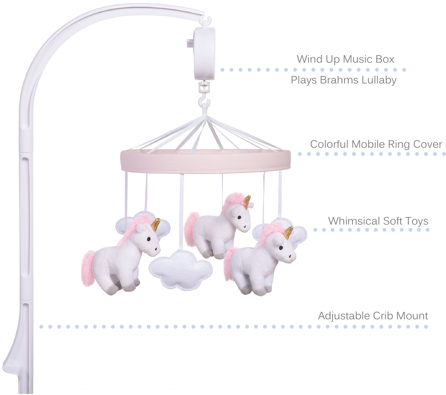 Unicorn Musical Crib Baby Mobile by Sammy & Lou®