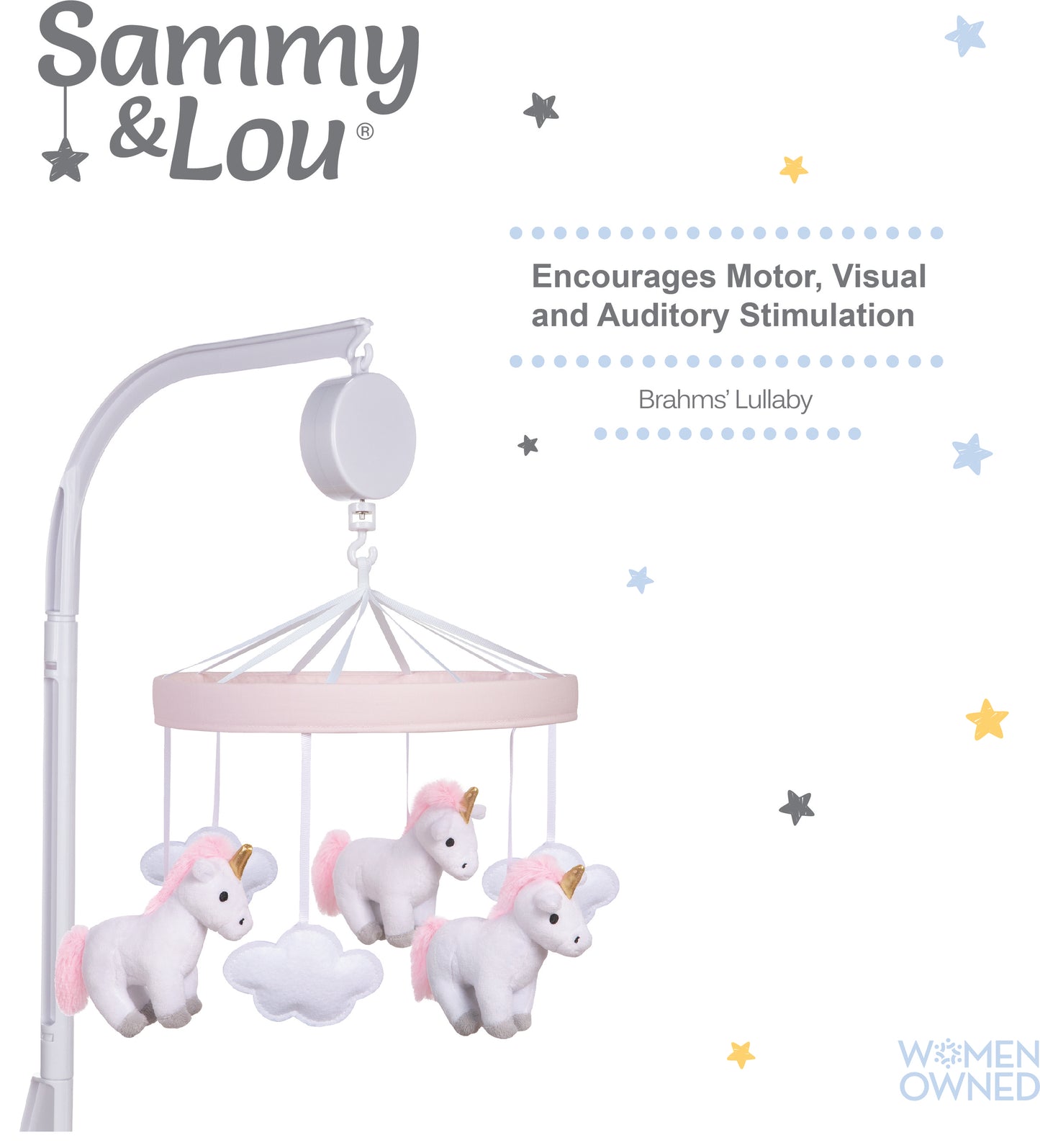 Unicorn Musical Crib Baby Mobile by Sammy & Lou®